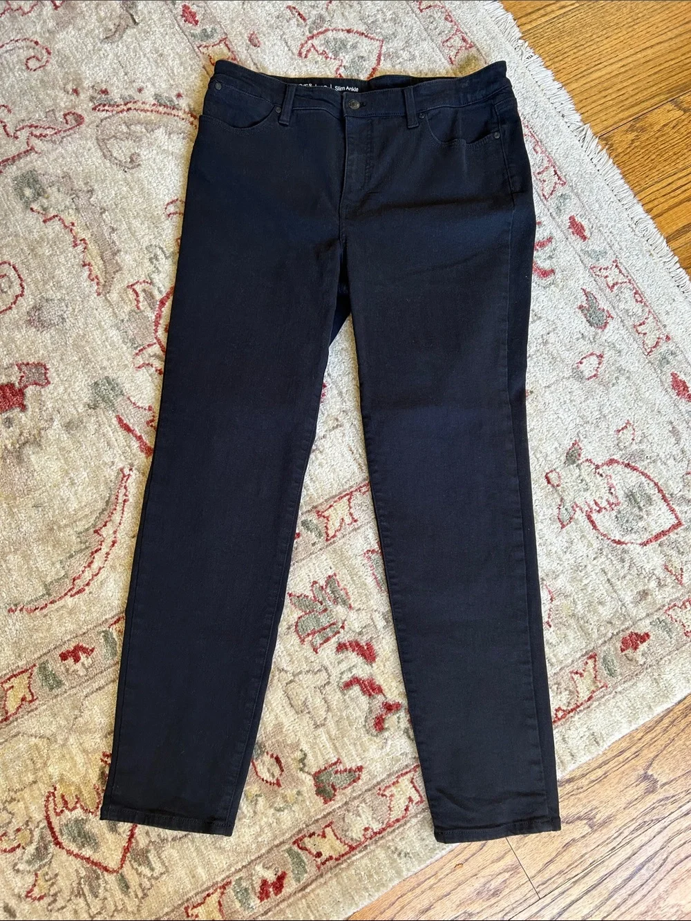 Talbots Flawless Black Slim Ankle Jeans EUC - Picture 2 of 11